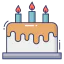 Birthday cake icon 64x64