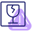 Broken glasses icon 64x64