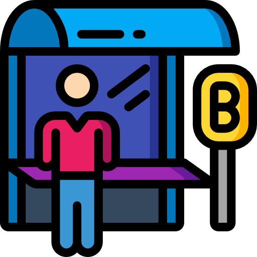 Bus stop icon
