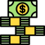 Dollar bills ícono 64x64
