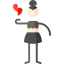 Broken heart icon 64x64