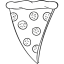 Pepperoni Pizza Slice アイコン 64x64