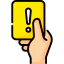 Yellow card icon 64x64