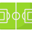 Soccer field icon 64x64
