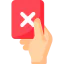 Red card icon 64x64