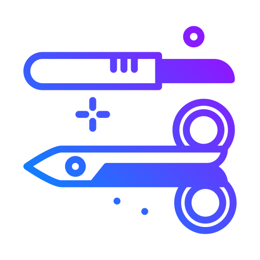 Surgery tools icon