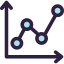 Line chart icon 64x64
