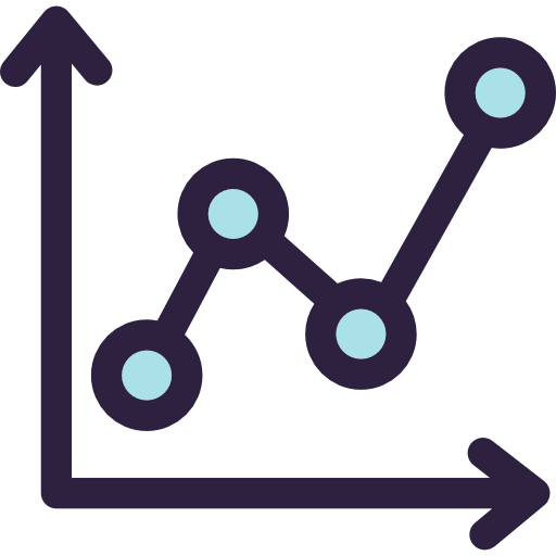 Line chart icon