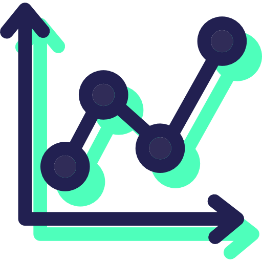 Line chart icon