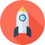Rocket ship launch icon 64x64