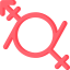 Gender fluid icon 64x64