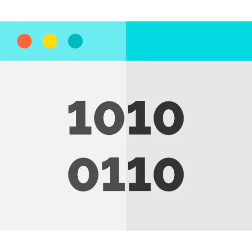 Binary code icon