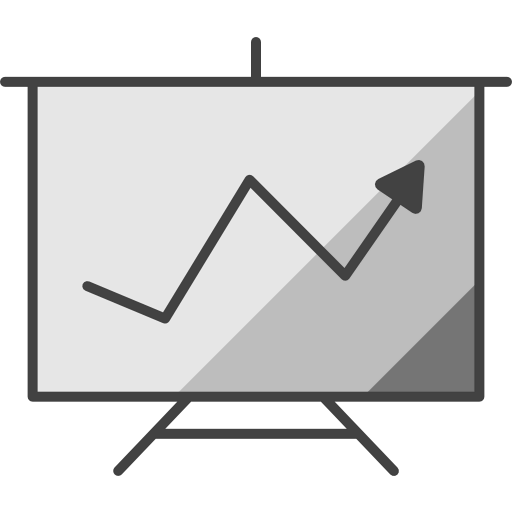 Line graph icon