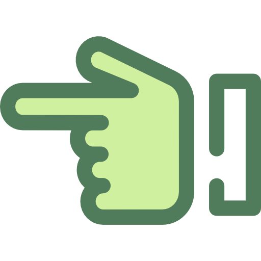 Pointing left icon