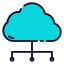 Cloud computing ícono 64x64