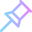 Push pin icon 64x64