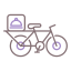 Delivery bike Symbol 64x64