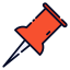 Push pin ícono 64x64