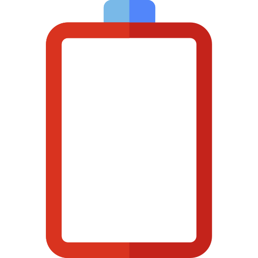 Empty battery icon