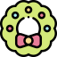 Christmas wreath icon 64x64