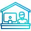 Работа из дома иконка 64x64