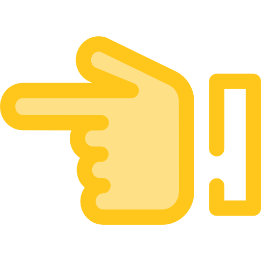 Pointing left icon