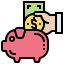 Piggy bank icon 64x64