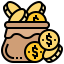 Money bag icon 64x64