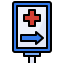 Hospital sign icon 64x64