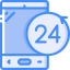 24 hours support icon 64x64