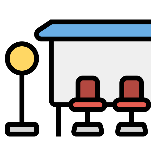 Bus stop icon