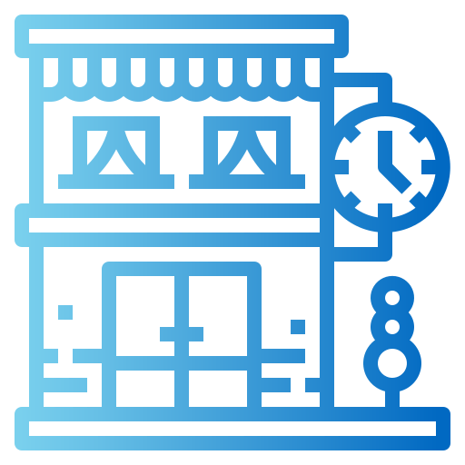 Clock shop icon