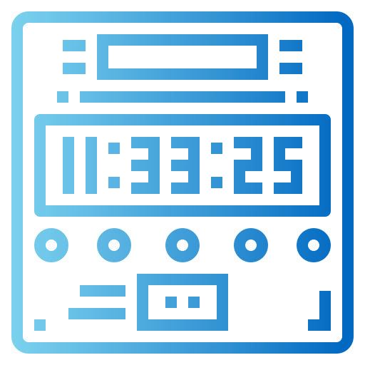 Digital clock icon