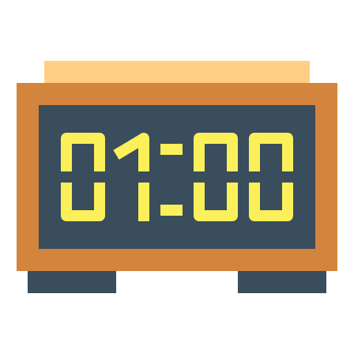 Digital clock icon