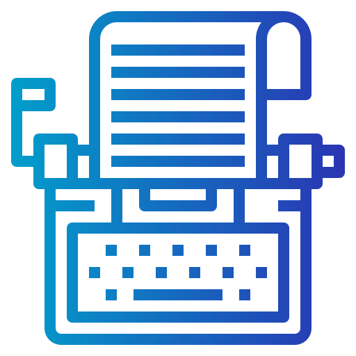 Typewriter icon