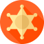 Sheriff badge icon 64x64