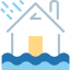 Flooded house icon 64x64