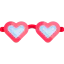 Heart glasses icon 64x64