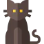 Black cat icon 64x64