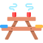 Camping table icon 64x64