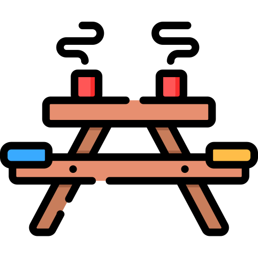 Camping table icon
