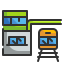 Train station icon 64x64