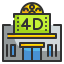 Movie theater icon 64x64