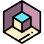3d cube ícone 64x64