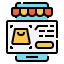 Online shopping icône 64x64
