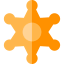 Sheriff badge icon 64x64