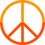 Peace symbol icon 64x64