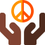 Peace symbol icon 64x64