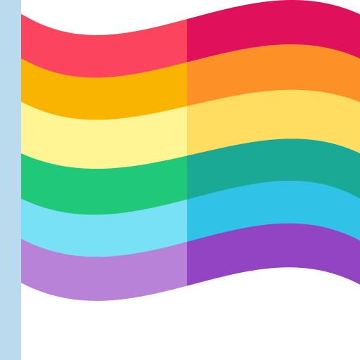 Rainbow flag icon