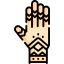 Henna painted hand icône 64x64